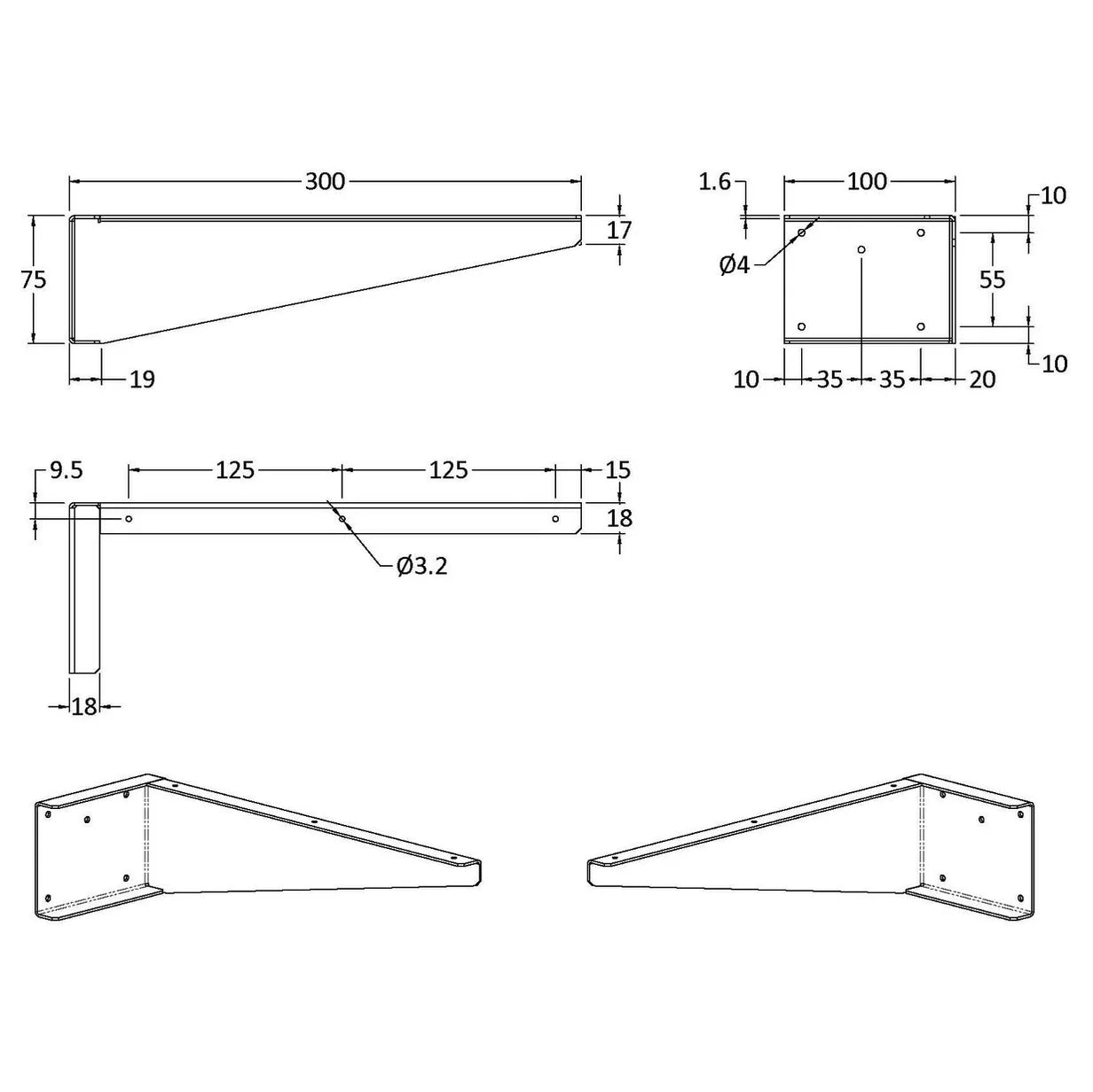 Shelf Support Brackets