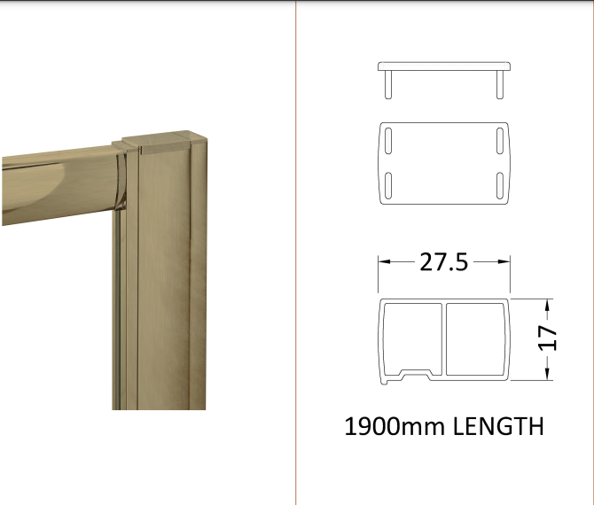 1900mm Profile Extension Kit for Rene Enclosures