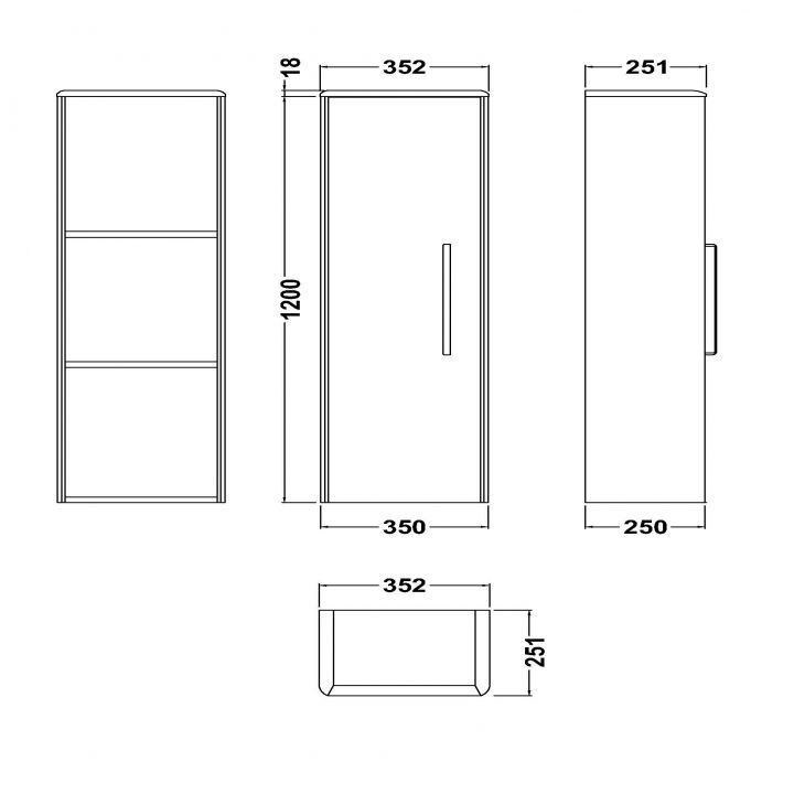 Straight Bamboo Drawer Organiser