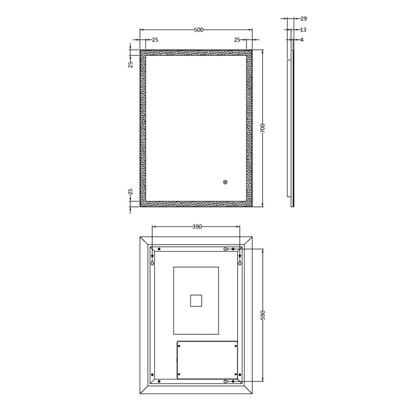 700 x 500 Ambient Mirror