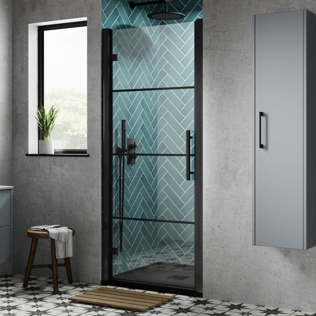 800mm Hinged Shower Door