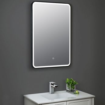 700 x 500 Black Framed Mirror