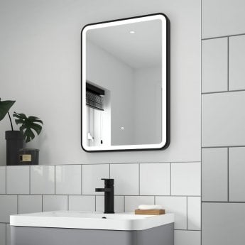 700 x 500 Black Framed Mirror