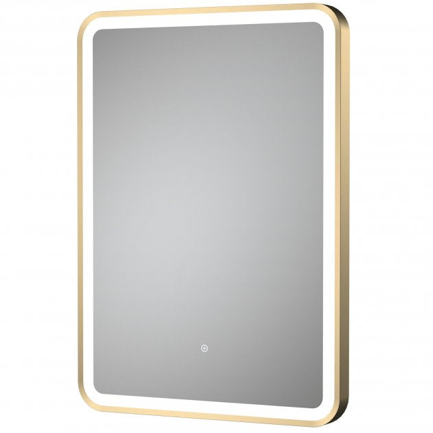 700 x 500 Brushed Brass Framed Mirror