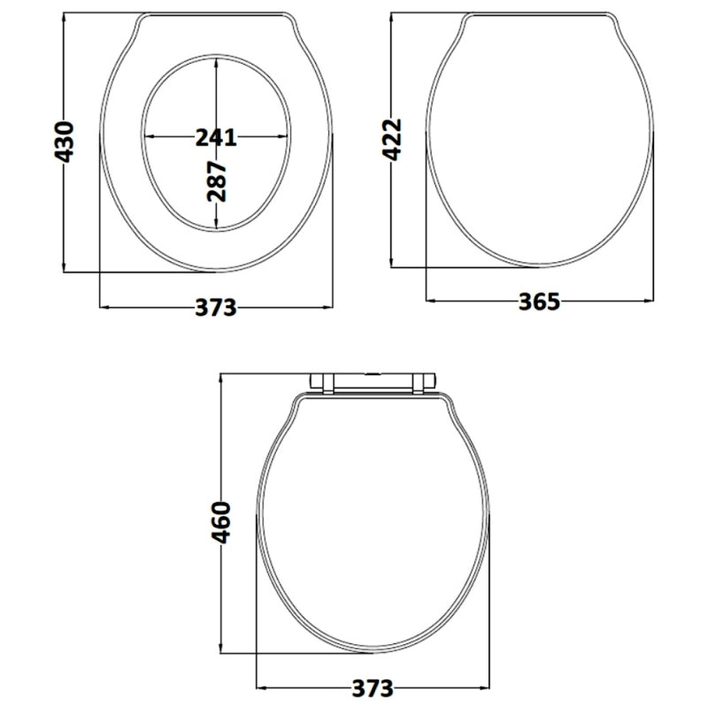 Crawford Chancery Soft Close Toilet Seat Chrome Hinges - Timeless Sand