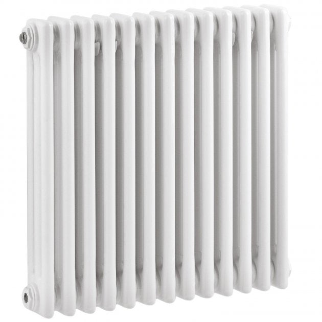 Crawford Colosseum 3-Column Horizontal Radiator 600mm H x 605mm W - White