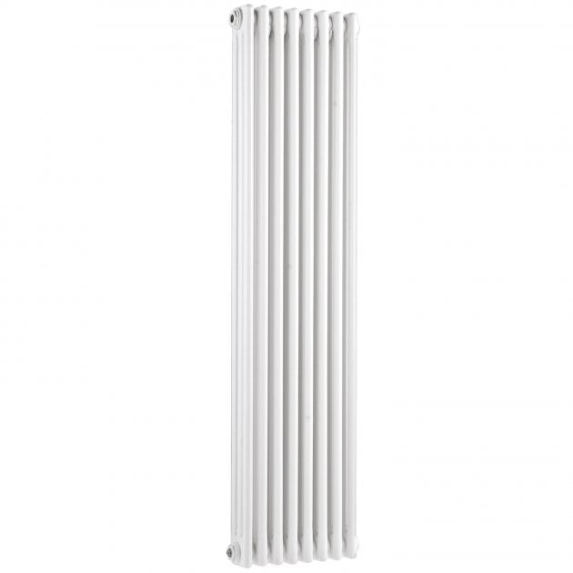 Crawford Colosseum 3-Column Vertical Radiator 1800mm H x 376mm W - White