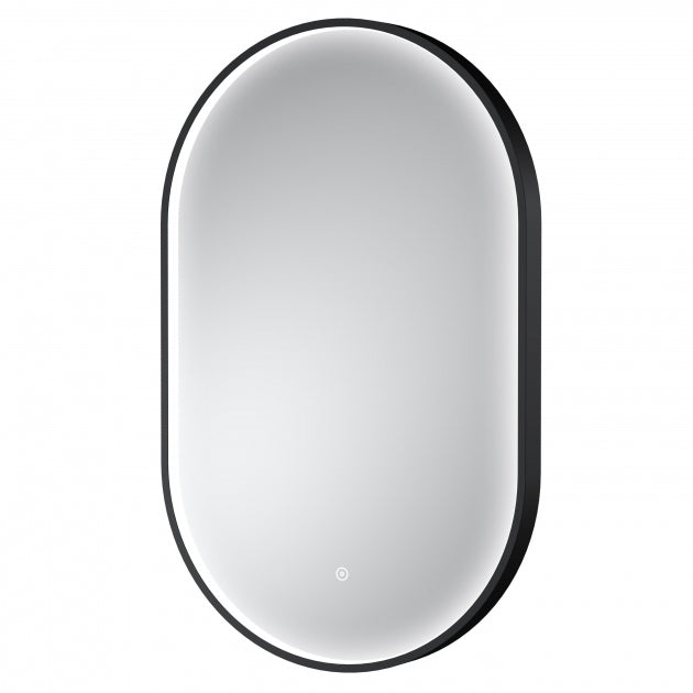 Black Frame LED Mirror - 800 x 500mm