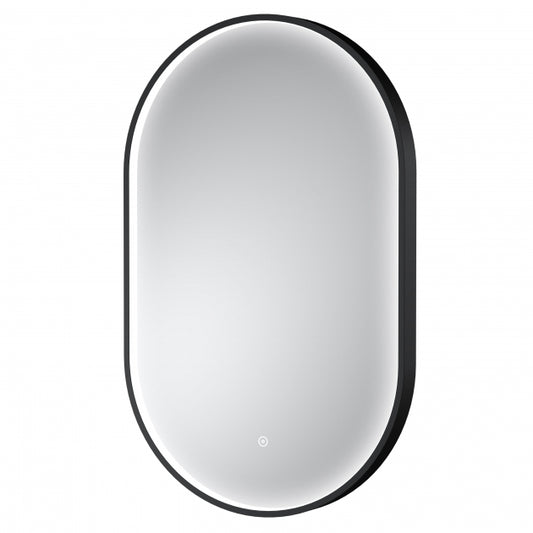 Black Frame LED Mirror - 800 x 500mm