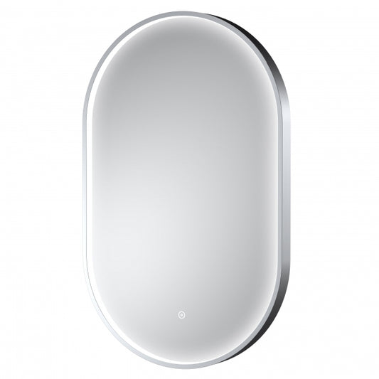 Polished Chrome Frame LED Mirror - 800 x 500mm