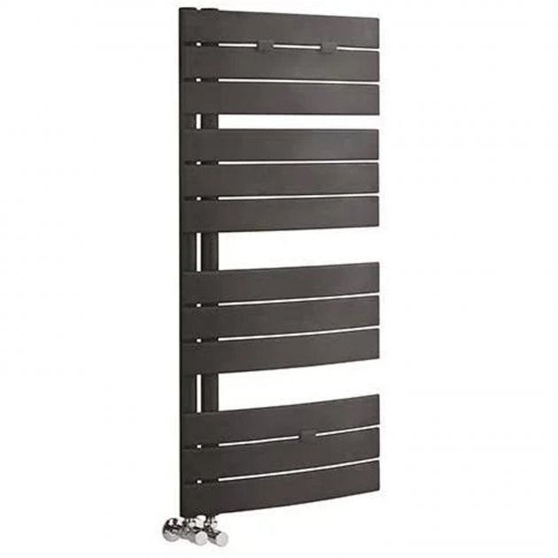 Crawford Elgin Designer Heated Towel Rail 1080mm H x 550mm W - Anthracite