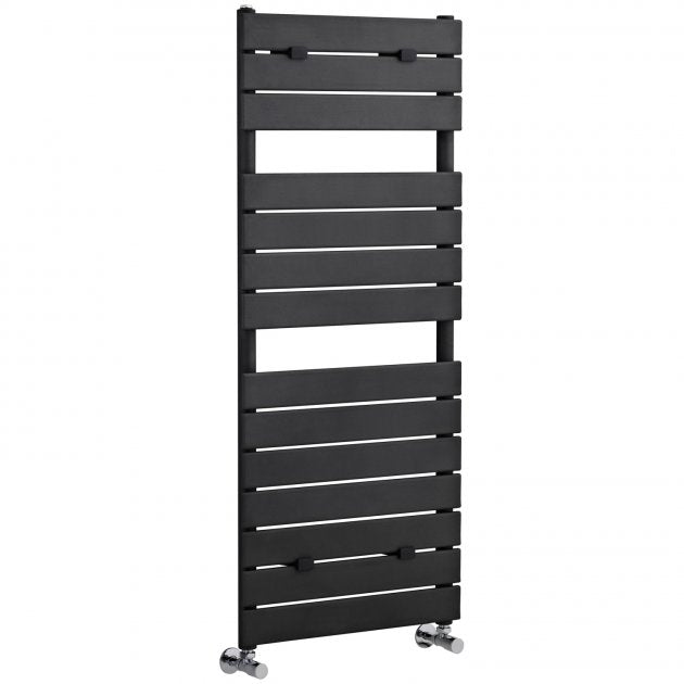 Crawford Piazza Designer Heated Towel Rail 1213mm H x 500mm W - Anthracite