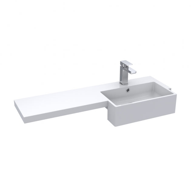 1000mm Combination Unit & Right Hand Semi Recessed Basin