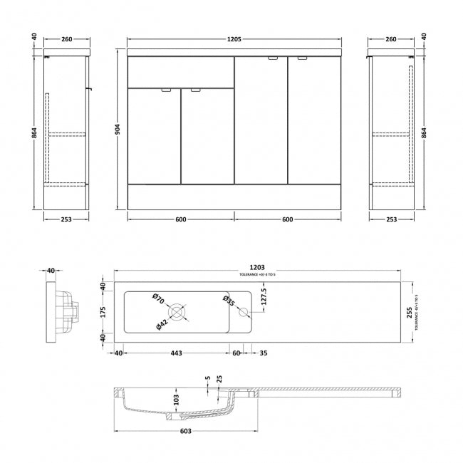 1200mm Combination - Compact