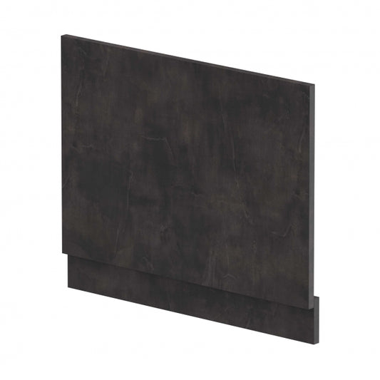 Havana Straight Bath End Panel and Plinth 560mm H x 750mm W - Metallic Slate