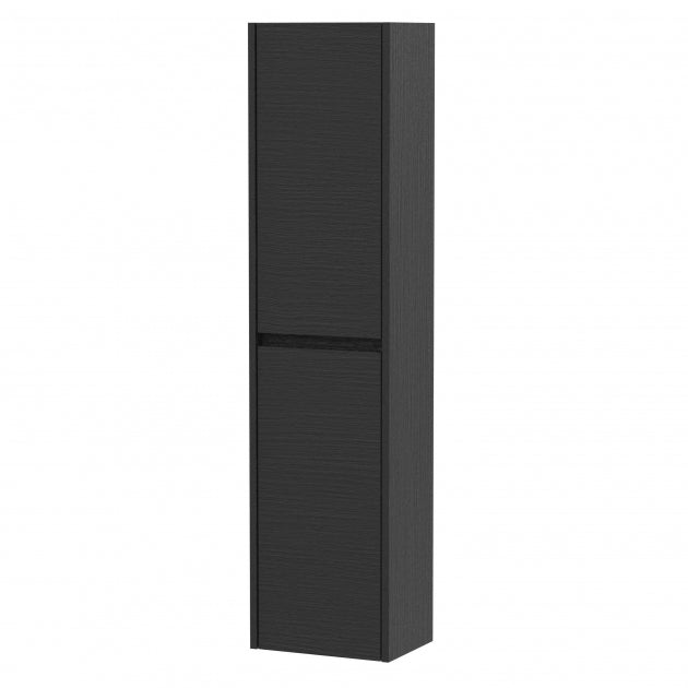 Havana Wall Hung 2-Door Tall Storage Unit 350mm Wide - Graphite Grey