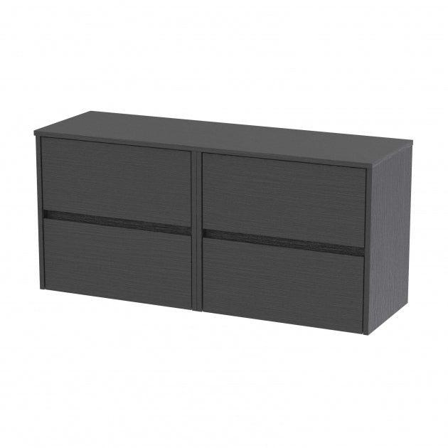 Havana Twin 1200mm 4-Drawer Wall Hung Vanity Unit with Countertop