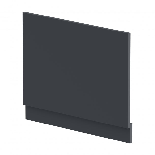 Crawford Juno Straight Bath End Panel and Plinth 560mm H x 700mm W - Satin Anthracite