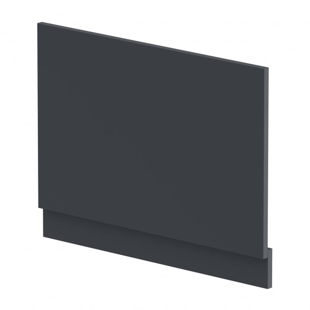 Crawford Juno Straight Bath End Panel and Plinth 560mm H x 750mm W - Satin Anthracite