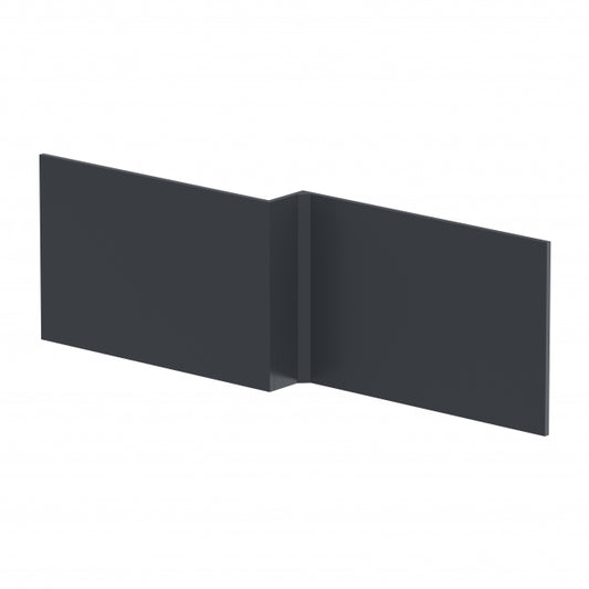 Crawford Juno Shower Bath Front Panel 540mm H x 1700mm W - Satin Anthracite