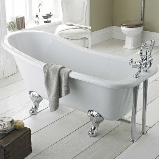 Crawford Kensington Freestanding Slipper Bath 1500mm x 730mm - Pride Leg Set