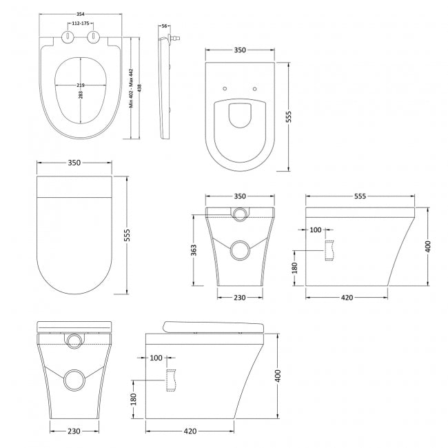 Back to Wall Pan & Seat