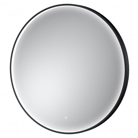 Black Frame LED Mirror - 800mm