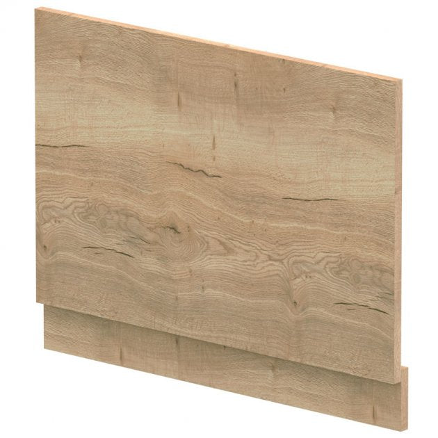 Crawford MFC Straight Bath End Panel and Plinth 560mm H x 750mm W - Autumn Oak