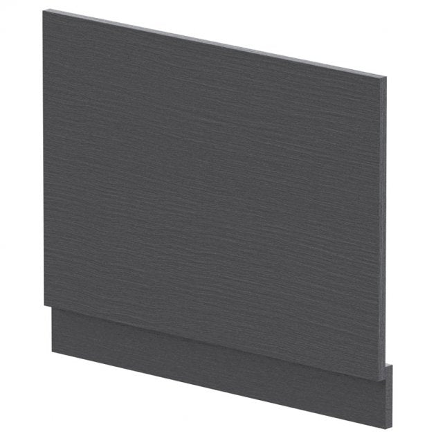 Crawford MFC Straight Bath End Panel and Plinth 560mm H x 700mm W - Graphite Grey