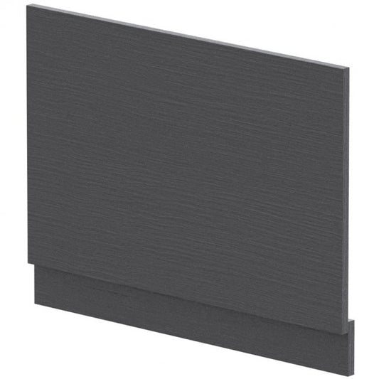 Crawford MFC Straight Bath End Panel and Plinth 560mm H x 750mm W - Graphite Grey