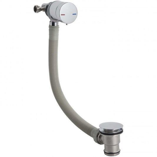 Crawford Minimalist Freeflow Bath Filler and Waste with Single Lever