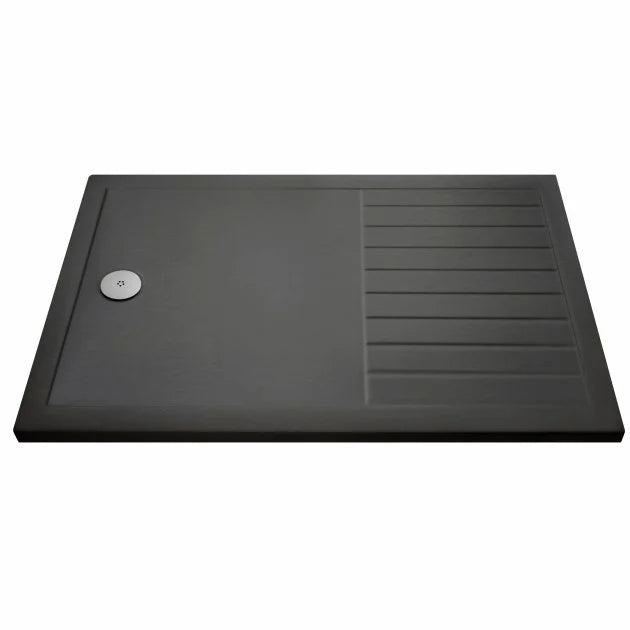 Crawford Slate Rectangular Walk-In Shower Tray 1700mm x 700mm - Grey