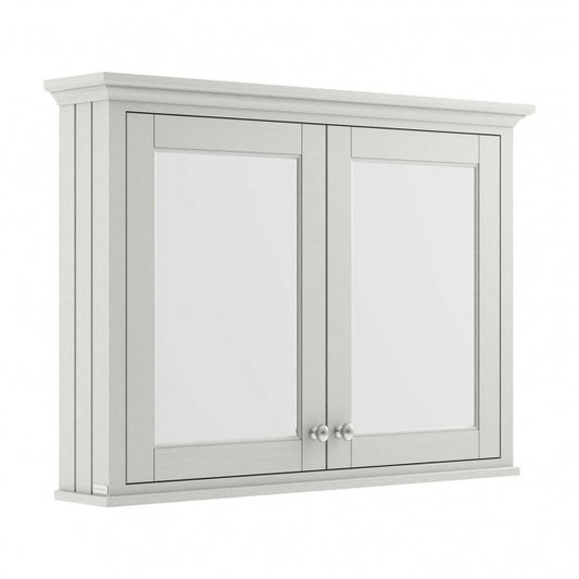 Crawford Old London Mirrored Bathroom Cabinet 1050mm Wide - Timeless Sand