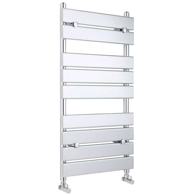 Crawford Piazza Flat Panel Heated Towel Rail 950mm H x 500mm W - Chrome