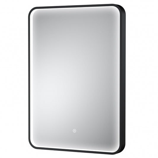 Black Frame LED Mirror - 700 x 500mm