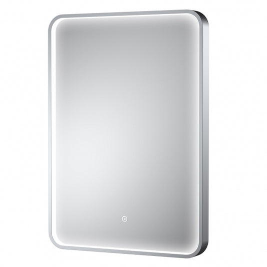 Polished Chrome Frame LED Mirror - 700 x 500mm