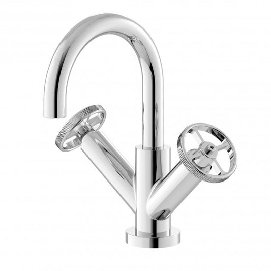 Crawford Revolution Mono Basin Mixer Tap with Waste - Chrome