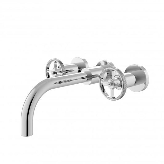 Crawford Revolution Wall Mounted Basin Mixer Tap - Chrome