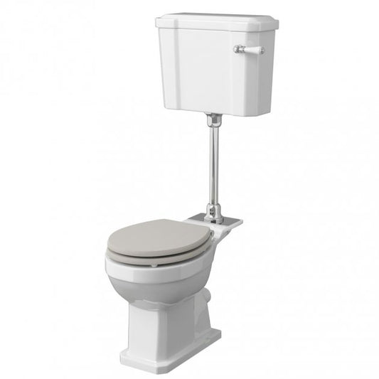 Crawford Richmond Mid Level Pan with Lever Cistern and Flush Pipe Kit - Excluding Seat