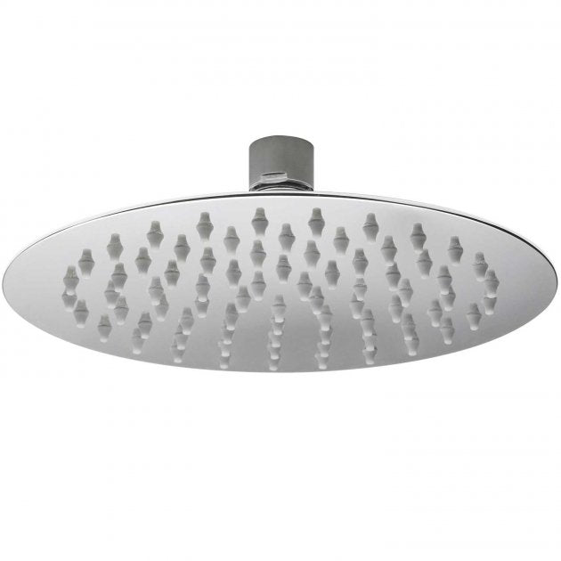 Crawford Round Fixed Shower Head 200mm Diameter - Chrome