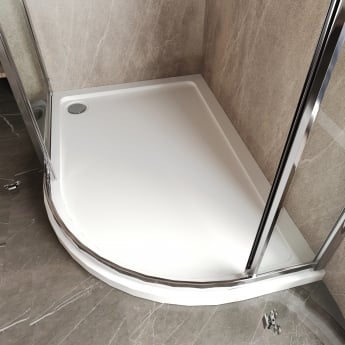 Slip Resistant Offset Quadrant Shower Tray RH 900 x 760mm