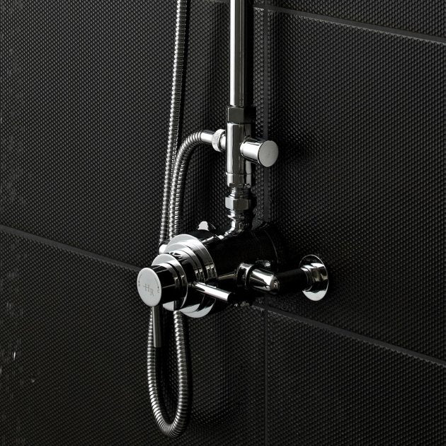 Crawford Tec Dual Exposed Shower Valve Dual Handle - Chrome