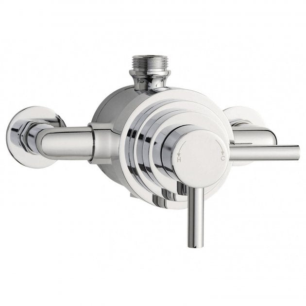 Crawford Tec Dual Exposed Shower Valve Dual Handle - Chrome