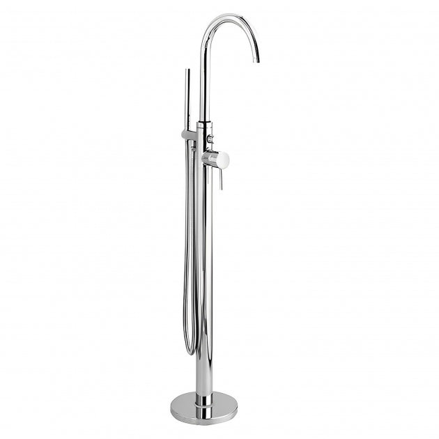 Crawford Tec Single Lever Thermostatic Mono Bath Shower Mixer Tap Freestanding - Chrome