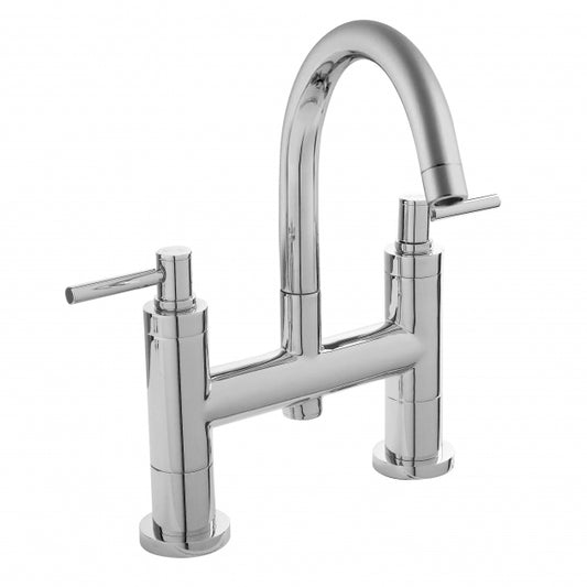 Crawford Tec Lever Bath Filler Tap Pillar Mounted - Chrome