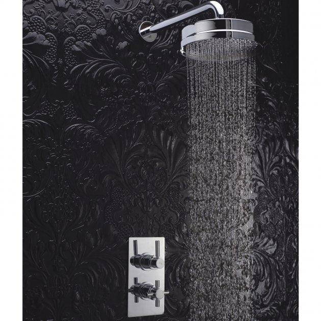 Crawford Tec Pura Concealed Shower Valve Dual Handle - Chrome