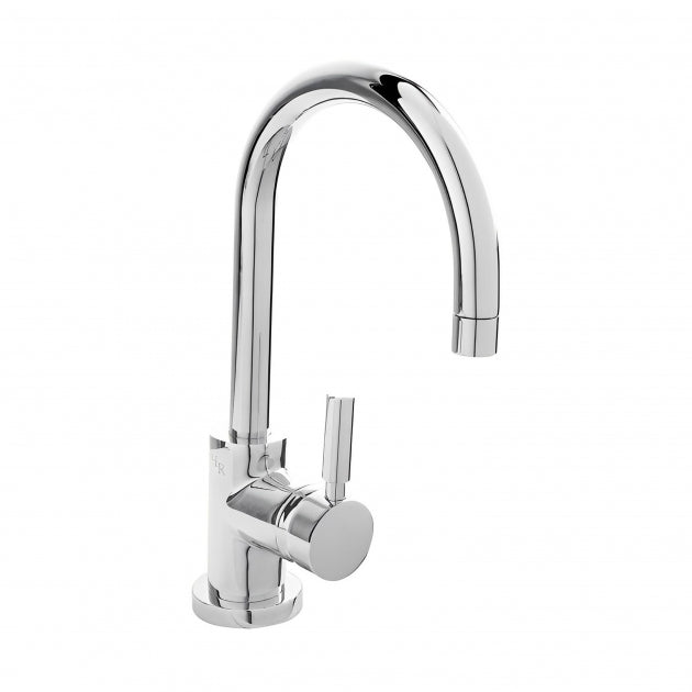 Crawford Tec Single Lever Side Action Mono Basin Mixer Tap with Waste - Chrome