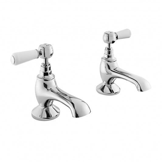 Crawford Topaz Lever Bath Taps Pair - Chrome