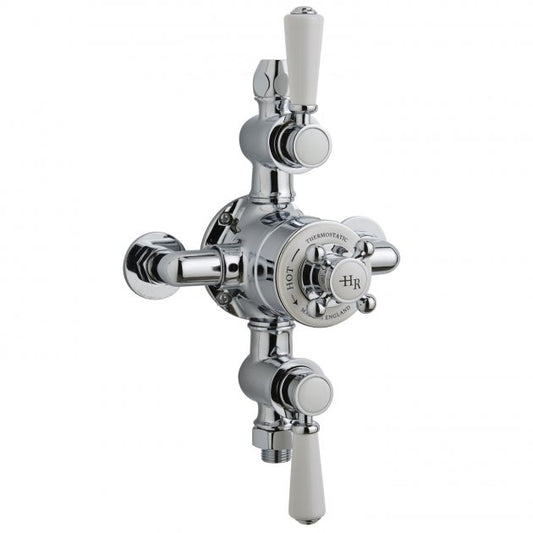 Crawford Topaz Exposed Triple Handle Shower Valve - Chrome