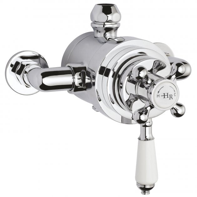 Crawford Topaz Exposed Shower Valve Dual Handle - Chrome